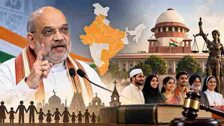 Amit Shah On UCC Implementation  અમિત શાહનું મોટું એલાન ૨૦૨૯ સુધીમાં દેશના આટલા રાજ્યોમાં લાગુ થશે UCC, NDA શાસિત રાજ્યોમાં તડામાર તૈયારીઓ