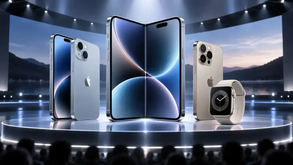 Apple Foldable iPhone Duo  એપલે લોન્ચ કર્યો તેનો પહેલો ફોલ્ડેબલ આઇફોન 'Duo', સાથે જ iPhone 18 Pro અને નવી વોચ પણ રજૂ