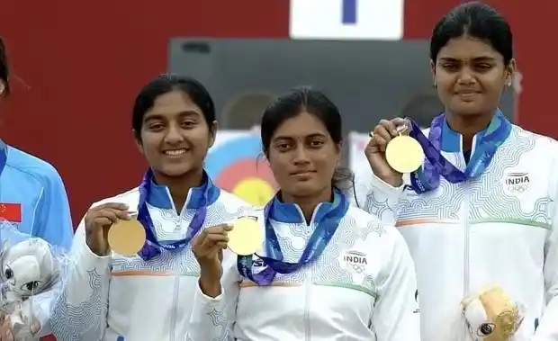 Asian Games 2026 Archery Gold ભારતે તીરંદાજીમાં વર્લ્ડ રેકોર્ડની બરાબરી કરી જીત્યો ગોલ્ડ, મહિલા કમ્પાઉન્ડ ટીમે ચીનને ધૂળ ચટાડી