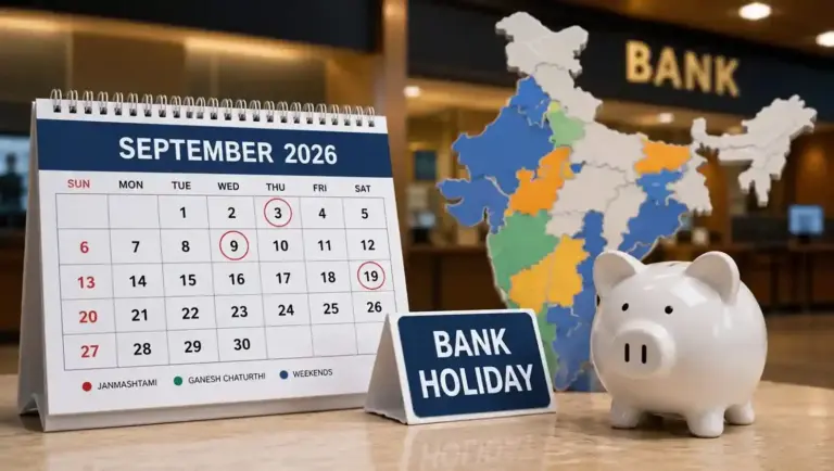 Bank Holidays September 2026  બેંકનું કામ અધૂરું રહી જશે? સપ્ટેમ્બરમાં પૂરા 14 દિવસ બંધ રહેશે બેંકો, ફટાફટ જોઈ લો રજાઓની યાદી!
