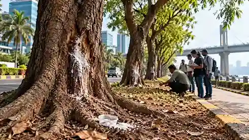 CBD Belapur Tree Poisoning   સીબીડી બેલાપુરમાં ૨૦ ઘટાદાર ઝાડને ધીમું ઝેર અપાયું, પર્યાવરણ સંસ્થાઓએ મ્યુનિસિપલ કમિશનરને આપ્યું અલ્ટીમેટમ