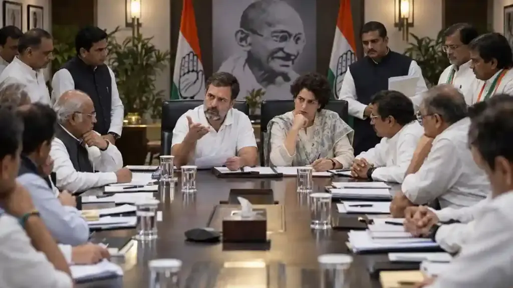 Congress Organization Reshuffle કોંગ્રેસ હાઈકમાન્ડ ફુલ એક્શન મોડમાં! ૧૩૦ દિગ્ગજ નેતાઓનું રાહુલપ્રિયંકાએ લીધું 'રિપોર્ટ કાર્ડ', નિષ્ક્રિય પદાધિકારીઓની હકાલપટ્ટીના એંધાણ