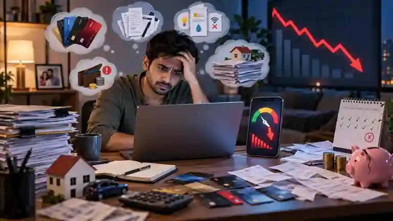 Credit Score Drop Despite Timely EMI સમયસર હપ્તા ભર્યા પછી પણ સિબિલ સ્કોર તળિયે? જાણો ક્રેડિટ સ્કોર બગાડતા ૫ અજાણ્યા પરિબળો