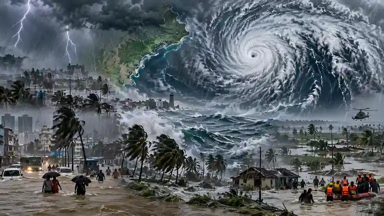 Deep Depression Bay Of Bengal  દરિયાકાંઠે વાવાઝોડા જેવો માહોલ, તટીય વિસ્તારોમાં ભારે વરસાદ અને ૭૫ કિમીની ઝડપે પવન ફૂંકાશે; તંત્ર હાઈ એલર્ટ પર