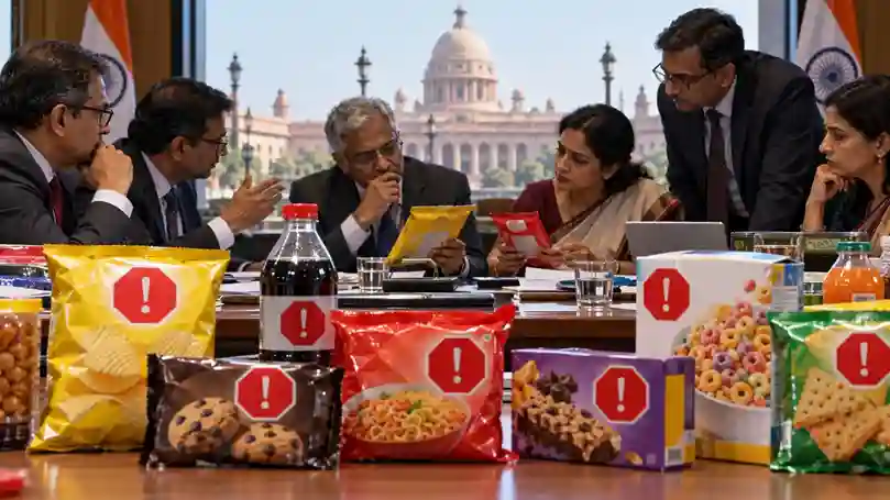 Food Warning Labels Row પેક્ડ ફૂડ પર લાલ રંગના ચેતવણી લેબલ લગાવવાના નિયમ સામે ફૂડ કંપનીઓનો વિરોધ, સરકાર સમક્ષ ફેરવિચારણાની માંગ; જાણો કારણ..