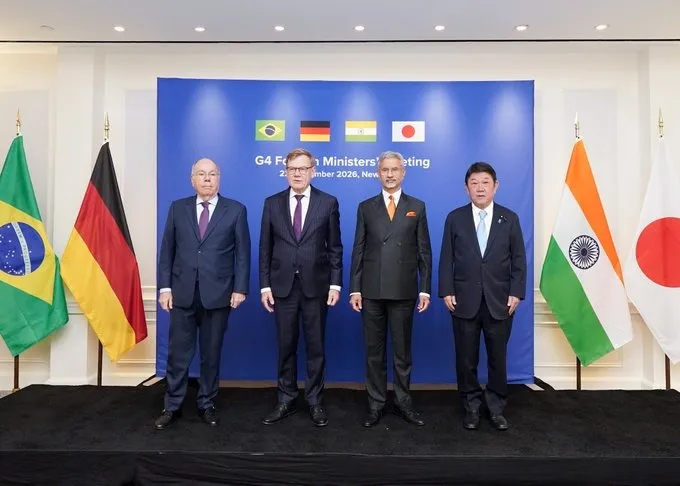 G4 Nations Push For UNSC Reforms UNSC રિફોર્મ્સ પર G4 દેશોની ગર્જના ન્યૂયોર્કમાં મંથન બાદ હવે નવી દિલ્હીમાં મળશે ભારતના ત્રણ સાથી રાષ્ટ્રો, સ્થાયી સભ્યપદ માટે મોરચો મજબૂત!