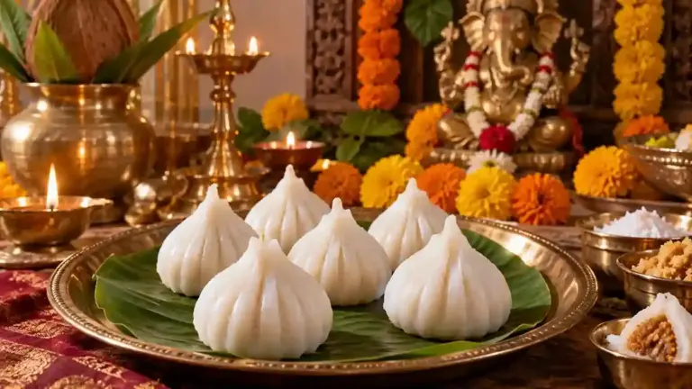 Ganesh Chaturthi Modak Recipe  ગણેશ ચતુર્થી પર બાપ્પાના ભોગ માટે ઘરે જ બનાવો ટેસ્ટી મોદક જાણો પારંપરિક 'ઉકડીચે મોદક'ની સરળ રેસિપી