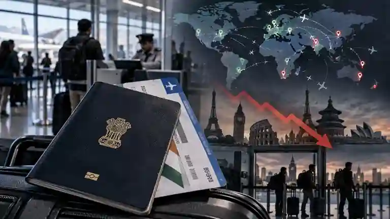 Henley Passport Index India Ranking ભારતીય પાસપોર્ટ ધારકો માટે ઝટકો! હેનલી પાસપોર્ટ ઇન્ડેક્સમાં ભારતના ક્રમમાં ઘટાડો, જાણો હવે કેટલા દેશોમાં મળશે વિઝાફ્રી એન્ટ્રી