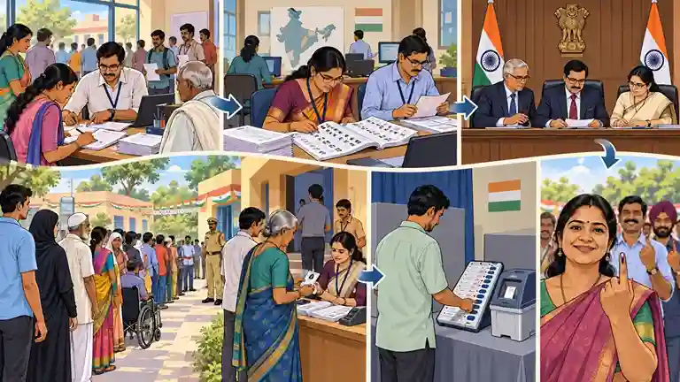 How Election Commission Works મતદાર યાદી તૈયાર કરવાથી લઈને મતદાન સુધી... ચૂંટણી પંચ કેવી રીતે કામ કરે છે? જાણો તેની સર્વોચ્ચ સત્તાઓ અને કાર્યો!