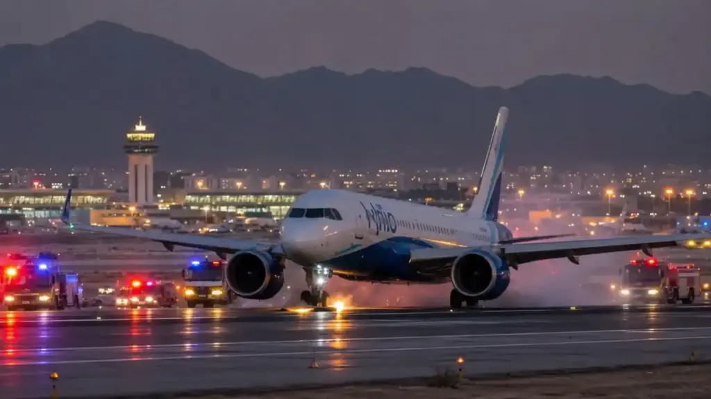 Indigo Emergency Landing  મુસાફરોનો શ્વાસ અધ્ધર પાઇલોટની તબિયત લથડતાં મસ્કટમાં ઈન્ડિગો વિમાન ઉતારવું પડ્યું