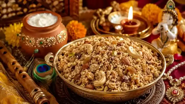 Janmashtami Dhaniya Panjiri Recipe  જન્માષ્ટમી પર ઘરે બનાવો ભગવાન કૃષ્ણની પ્રિય ધાણા પંજીરી; સરળ છે રેસિપી