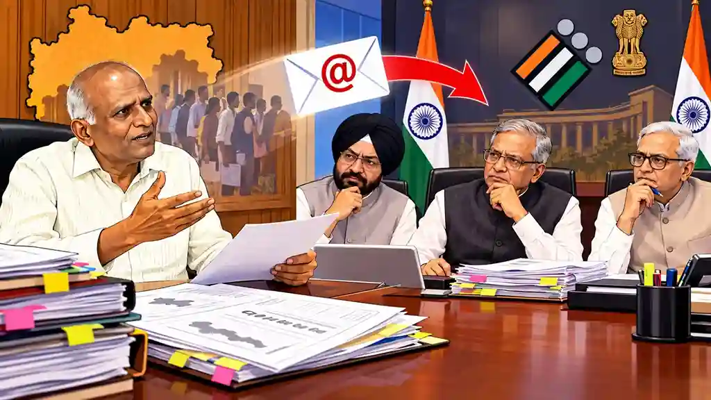 Maharashtra CEO Questions SIR Process SIR વિવાદ વચ્ચે મહારાષ્ટ્ર સીઈઓ પણ મેદાનમાં ચૂંટણી પંચને લખ્યો ઈમેલ, કરી આ મહત્વની માંગણીઓ!