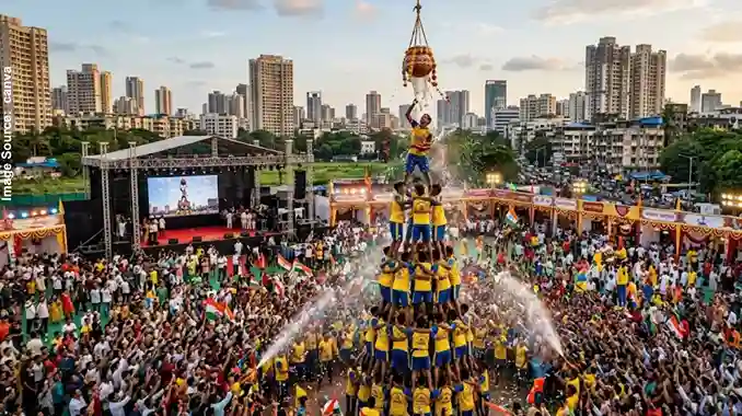 Maharashtra Dahi Handi 2026 મહારાષ્ટ્રમાં દહીંહાંડીની ભવ્ય ઉજવણી રાજ્યભરમાં ૨૫૪થી વધુ મોટા આયોજનો, ૧ કરોડથી વધુના ઈનામોની રમઝટ