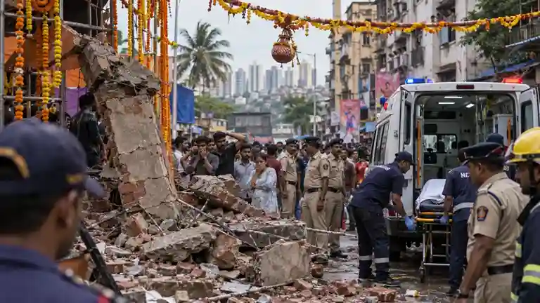 Malvani Dahi Handi Tragedy  મુંબઈ ના માલવણીમાં દહી હાંડી ઉત્સવ દરમિયાન દિવાલ ધરાશાયી થતા ૭ વર્ષના માસૂમ બાળકનું દર્દનાક મોત
