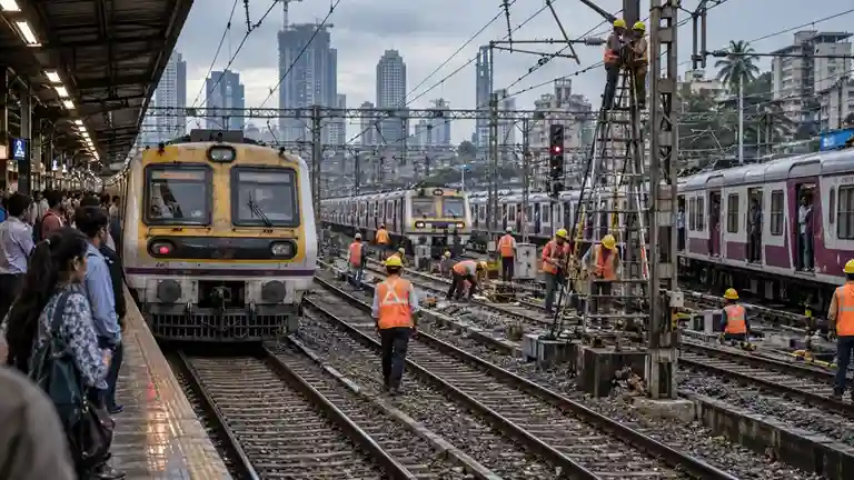 Mumbai Local Mega Block મુસાફરો માટે મહત્ત્વના સમાચાર મધ્ય અને પશ્ચિમ રેલવે પર રવિવારે મેગા બ્લોક, અનેક લોકલ ટ્રેન સેવાઓ થશે પ્રભાવિત