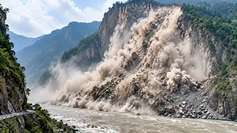 Nepal Landslide Viral Video ગણતરીની સેકન્ડોમાં આખો પહાડ નદીમાં ધસી પડ્યો, કાદવપથ્થરોનું ઘોડાપૂર, કુદરતનું ભયાનક સ્વરૂપ કેમેરામાં કેદ