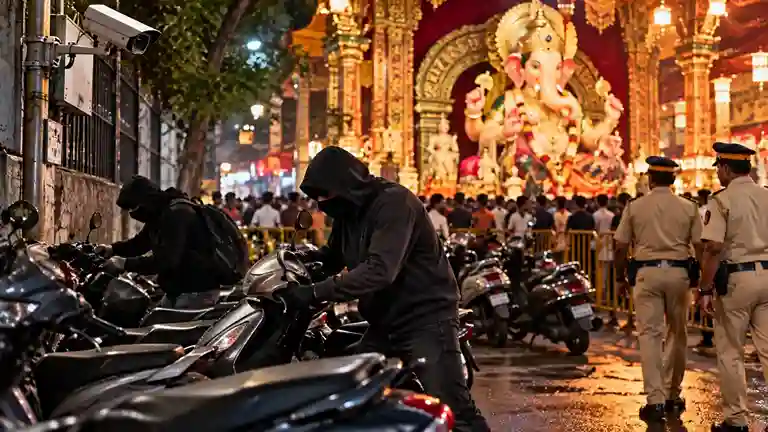 Scooters Stolen Lalbaugcha Raja  લાલબાગચા રાજાના દર્શને ગયેલા ભક્તોના બે સ્કૂટર ચોરાયા કાલાચૌકી પોલીસે અજાણ્યા તસ્કરો સામે ગુનો નોંધ્યો, સીસીટીવીના આધારે તપાસ શરૂ!