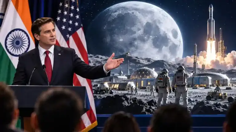 Sergio Gor India Moon Base   ચંદ્ર પર ભારતઅમેરિકા રચશે ઈતિહાસ નાસાના મૂન બેઝ પ્રોગ્રામમાં જોડાવા ઇસરોને ખાસ આમંત્રણ