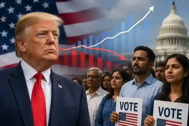 Trump Indian Americans Survey  ટ્રમ્પને મોટો ઝટકો, ભારતીયઅમેરિકનોએ છોડ્યો સાથ; સર્વેમાં થયો ચોંકાવનારો ખુલાસો