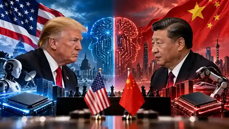 Trump Xi AI Superpower Rivalry ડોનાલ્ડ ટ્રમ્પ અને શી જિનપિંગ વચ્ચે સૌથી મોટો મુદ્દો AI કેમ બન્યો? ચીની રાષ્ટ્રપતિની યુએસ મુલાકાતના સમજો સમીકરણો!