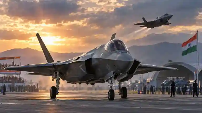 US F35 Fighter Jet India Debut ભારતમાં પ્રથમ વખત તાકાત બતાવશે અમેરિકાનું F35 ફાઈટર જેટ; જાણો શું છે તેની ખાસિયતો