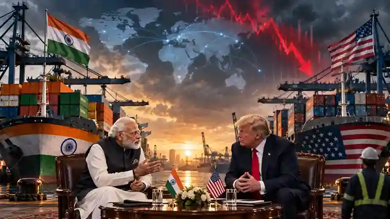 US India Trade Deal કેવી રીતે થશે ટ્રેડ ડીલ? રશિયાના બહાને ભારત પર ટ્રમ્પના પ્રહારની તૈયારી, ૧૦૦% ટેરિફના ખતરાથી $૧૩૨ અબજનો દ્વિપક્ષીય વેપાર સંકટમાં