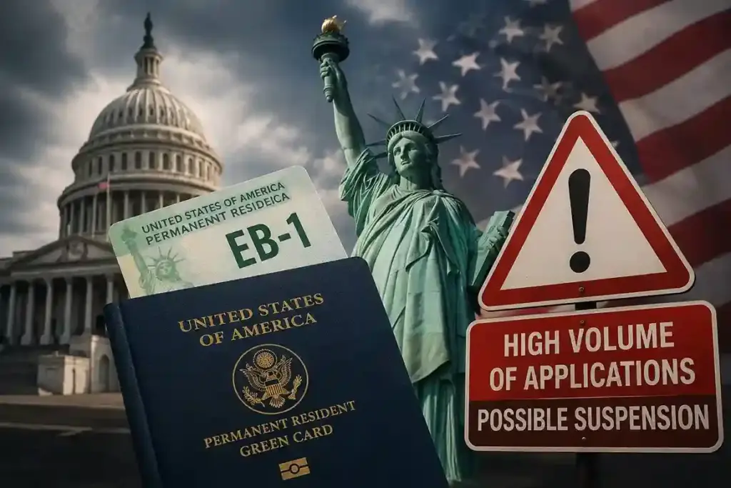 US Visa Policy EB1 Warning ટ્રમ્પ સરકારની નવી ધમકી ભારતીયોની 'દુશ્મન' નીતિ અખત્યાર કરી EB1 ગ્રીન કાર્ડ રદ કરવા સુધીના સંકેત