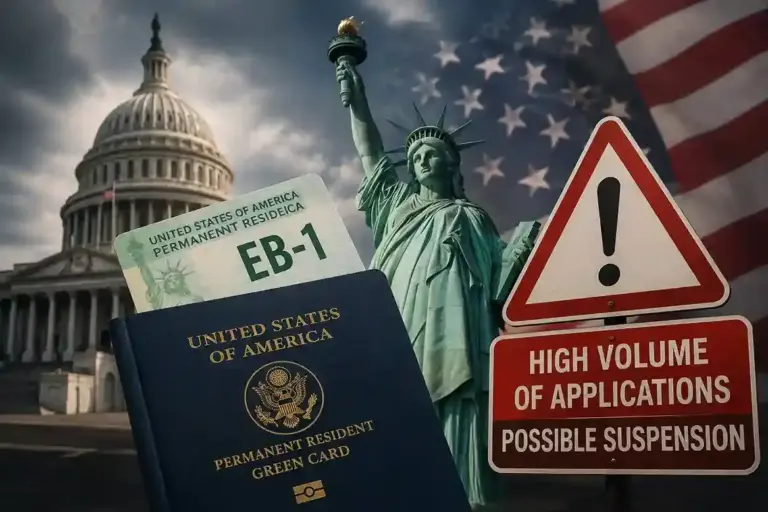 US Visa Policy EB1 Warning   ટ્રમ્પ સરકારની નવી ધમકી ભારતીયોની 'દુશ્મન' નીતિ અખત્યાર કરી EB1 ગ્રીન કાર્ડ રદ કરવા સુધીના સંકેત