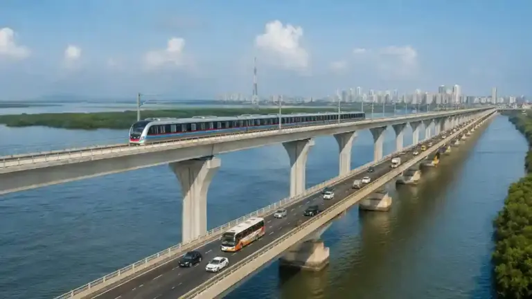 Vasai Creek Double Decker Bridge Metro 13   32 કિમીનો ફેરો બચશે! વસઈની ખાડી પર બનશે ભવ્ય ડબલ ડેકર પુલ, નીચે વાહનો અને ઉપર દોડશે મેટ્રો