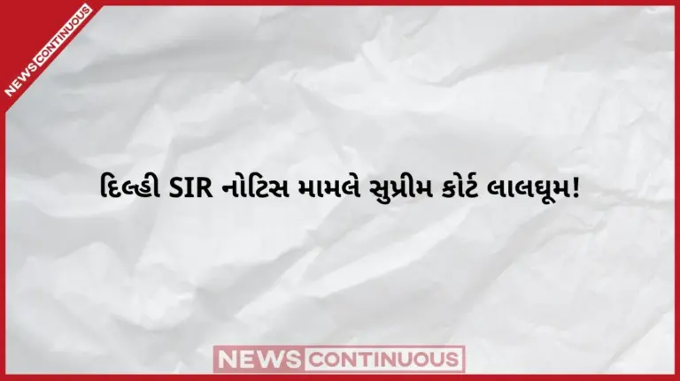 Delhi SIR Supreme Court Strict Remark   દિલ્હી SIR પર સુપ્રીમ કોર્ટની ફટકાર! 'નોટિસ મશીનથી મોકલાઈ હોય તેવું લાગે છે'; ચૂંટણી તંત્રની ઝાટકણી