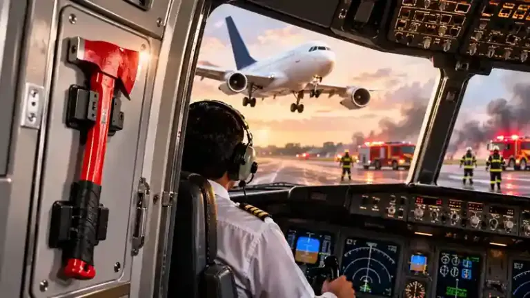 Airplane Crash Axe In Cockpit  બચાવ માટે રાખેલું હથિયાર જ બન્યું જીવલેણ! જાણો પ્લેનમાં રાખવામાં આવતી ‘ક્રેશ એક્સ’ પાછળની અસલ કહાની