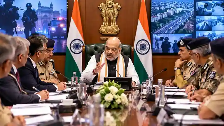 Amit Shah Security Review Meeting ગૃહ મંત્રાલયની મેગા સિક્યોરિટી રિવ્યુ મીટિંગ IB ચીફ, પેરામિલિટ્રી ડીજી અને રાજ્ય પોલીસ વડાઓ સાથે દેશની આંતરિક સુરક્ષા પર મંથન