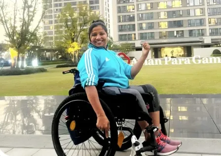 Asian Para Games સુવર્ણા રાજે ડિસ્કસ થ્રોમાં જીત્યો ગોલ્ડ મેડલ ૧૫.૬૬ મીટરના થ્રો સાથે રચ્યો નવો ઈતિહાસ