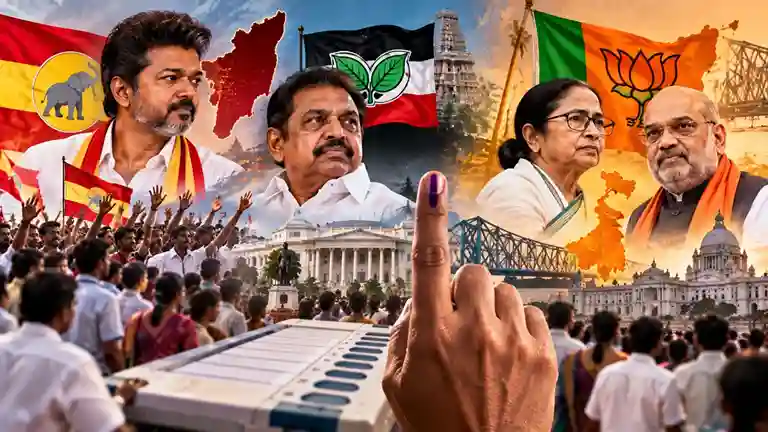 Assembly ByElections Vote Counting  તમિલનાડુમાં TVK અને AIADMK વચ્ચે કાંટાની ટક્કર બંગાળમાં BJP આગળ, પુડુચેરી અને અસમમાં મતગણતરી ચાલુ