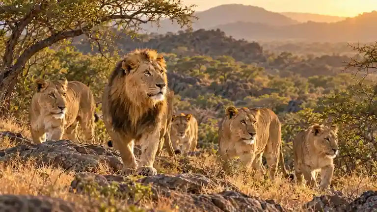 Barda Wildlife Sanctuary Lions ૧૪૪ વર્ષ પહેલાં લુપ્ત થયા હતા સિંહ, હવે બરડા અભયારણ્ય બન્યું ૧૭ એશિયાટીક સિંહોનું કાયમી ઘર