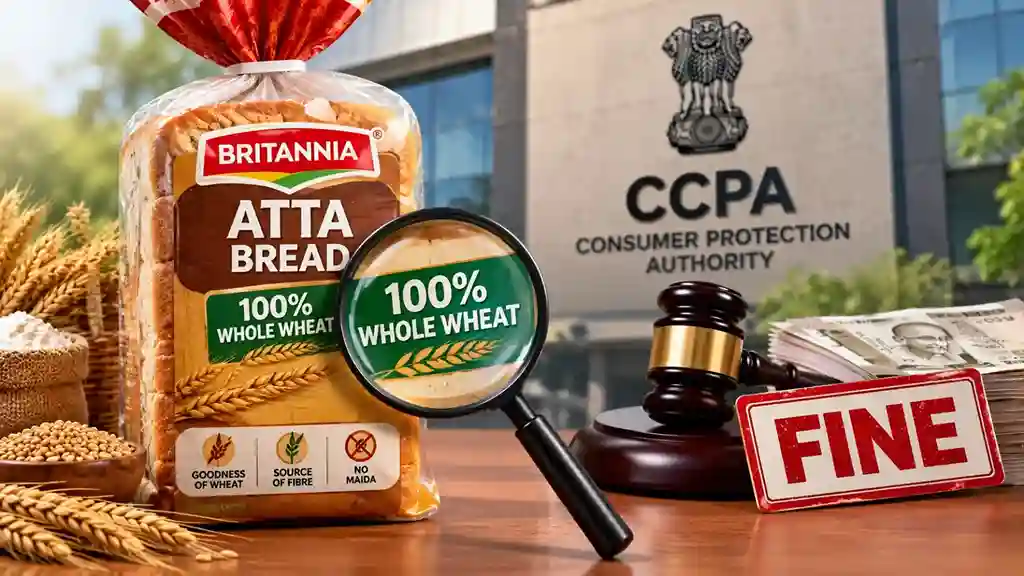 Britannia Atta Bread Penalty શું તમે પણ ખાઓ છો બ્રિટાનિયાની ૧૦૦% આટા બ્રેડ? ગેરમાર્ગે દોરતી જાહેરાત બદલ કંપની પર આટલા લાખનો દંડ