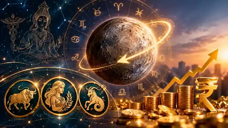 Budh Vakri 2026 બુધ થશે વક્રી ૪૮ કલાકમાં આ ૩ રાશિઓની ચમકશે કિસ્મત, ધનલાભ અને પ્રગતિના પ્રબળ યોગ!