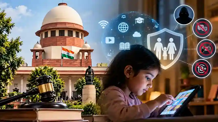 Children Internet Access Fundamental Right બાળકો માટે ઈન્ટરનેટ બેન કરવાની માંગ ફગાવી! સુપ્રીમ કોર્ટે લગાવી ફટકાર "અપરાધીઓ ગુનો કરે તેની સજા નિર્દોષ બાળકોને ન આપી શકાય"