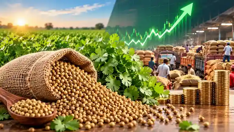 Coriander Festive Price Rally ધાણામાં તહેવારોની તેજીથી રોકાણકારોને મોટો લાભ વાયદા અને હાજર બજારમાં ભાવ ઉછળ્યા, એક મહિનામાં ૨૦ ટકા સુધી ઊંચું વળતર