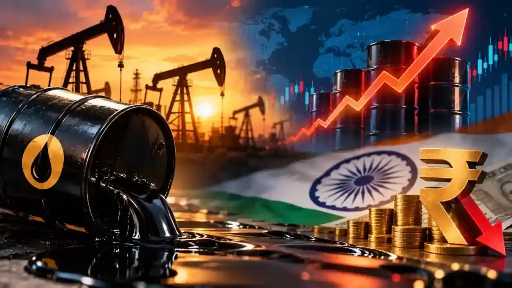Crude Oil Surges To 110 Dollars આંતરરાષ્ટ્રીય બજારમાં ક્રૂડ ઓઇલ અચાનક ૧૧૦ ડોલરે પહોંચ્યું વૈશ્વિક બજારોમાં ખળભળાટ, ભારત પર મોંઘવારી અને કરન્ટ એકાઉન્ટ ડેફિસિટનું મોટું સંકટ
