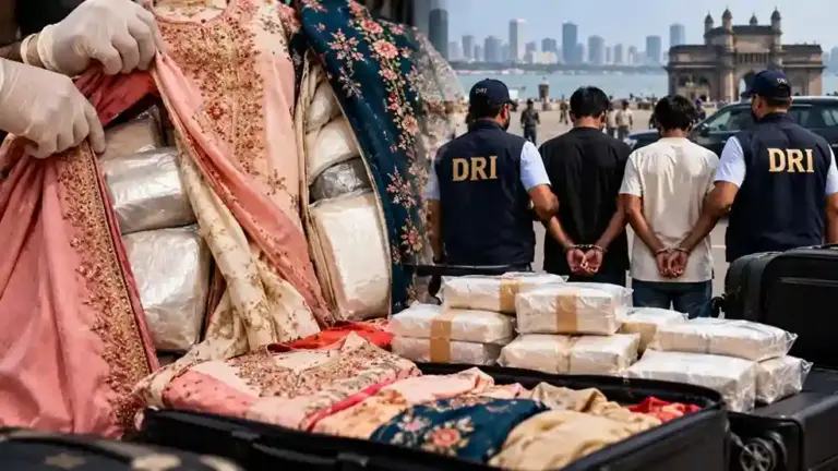 DRI Mumbai Drugs Seized  DRI મુંબઈ ઝોનલ યુનિટની નાગપુરમાં મોટી કાર્યવાહી લેડીઝ સૂટમાં છુપાવેલું ₹૨.૪ કરોડનું એમ્ફેટામાઇન ડ્રગ્સ જપ્ત, બે તસ્કરોની ધરપકડ