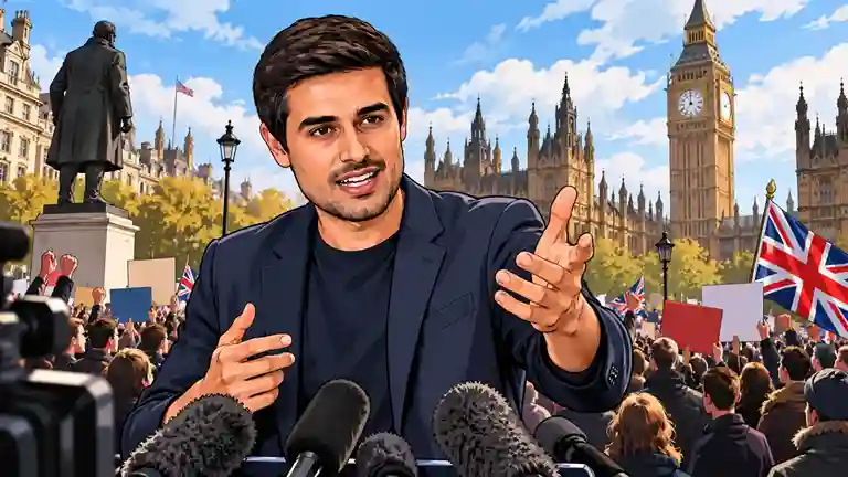 Dhruv Rathee London Protest Call ચૂંટણી પંચ સામેના વિરોધની આગ લંડન પહોંચી ધ્રુવ રાઠીએ 'વોટ ચોરી' મુદ્દે પાર્લામેન્ટ સ્ક્વેર પર પ્રદર્શનનું એલાન કર્યું
