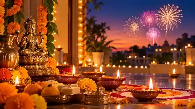 Diwali 2026 Date Calendar   નવરાત્રિ બાદ ફરી બેબે તિથિઓનો દુર્લભ સંયોગ! ૫ નવેમ્બરથી દીપોત્સવ કયા દિવસે થશે લક્ષ્મી પૂજન અને ક્યારે ભાઈબીજ? જુઓ પંચાંગ