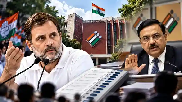 ECl Clarification Rahul Gandhi  રાહુલ ગાંધીના આરોપો પર ચૂંટણી પંચનો વળતો જવાબ! "અમને કોઈ પક્ષને મળવામાં વાંધો નથી" જાણો EC એ શું આપી સ્પષ્ટતા