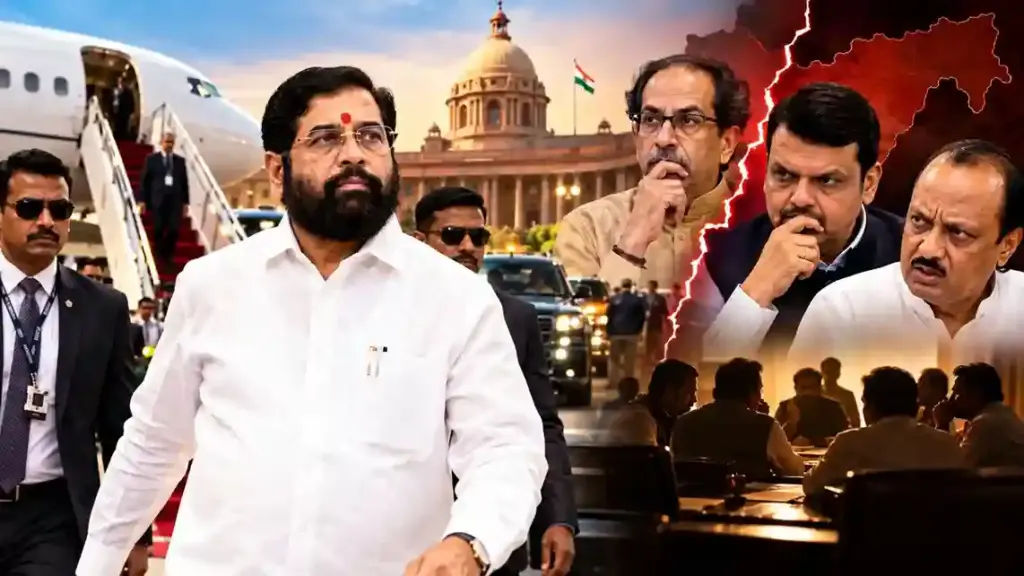 Eknath Shinde Sudden Delhi Visit અચાનક દિલ્હી પહોંચી શિંદેએ કઈ નવી ખીચડી પકવી? સીટ વહેંચણીમાં અસંતોષ કે પછી કોઈ મોટો રાજકીય દાવપેચ જાણો અંદરની વાત
