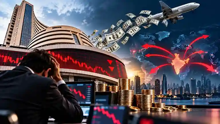 FPI Record Outflow Indian Equities FII આઉટફ્લોનો સર્વકાલીન રેકોર્ડ ૨૦૨૬ ના પ્રથમ ૯ મહિનામાં ₹૩ લાખ કરોડથી વધુની મૂડી ઉપાડી, બજાર પર દબાણ વધ્યું
