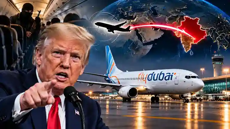 Flydubai Plane Hijack Plot Allegations  કોકપિટ આતંક પાછળ મોટો ખેલાડી કોણ? ડોનાલ્ડ ટ્રમ્પે આંગળી ચીંધતાં જ આંતરરાષ્ટ્રીય સ્તરે સન્નાટો શું મોટું યુદ્ધ છેડાશે?