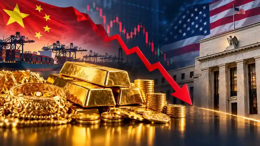 Gold Prices Slump To Lowest સોનાના ભાવમાં મોટો કડાકો જુલાઈ પછીના સૌથી નીચલા સ્તરે પહોંચ્યા રેટ્સ, જાણો કેમ તૂટ્યું સોનું