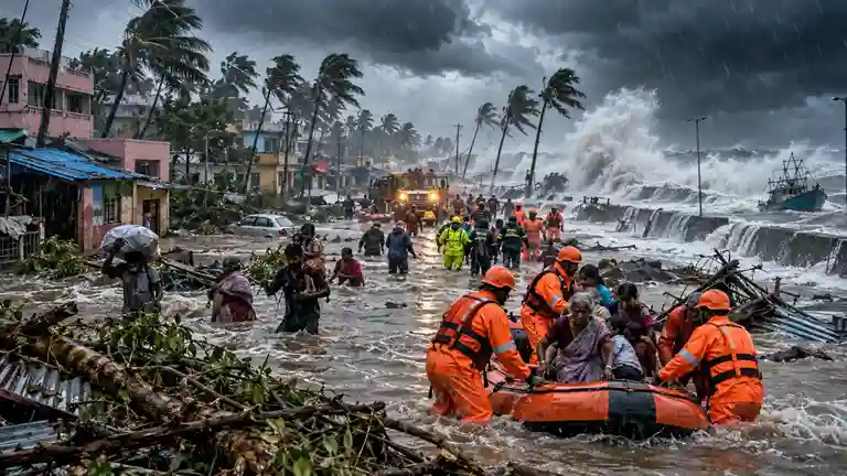 Heavy Rains In Andhra And Odisha  આંધ્રપ્રદેશના અનેક જિલ્લાઓમાં ભારે વરસાદનું રેડ એલર્ટ, તોફાની પવનથી વૃક્ષો ધરાશાયી અને ઓડિશામાં પણ જળબંબાકાર