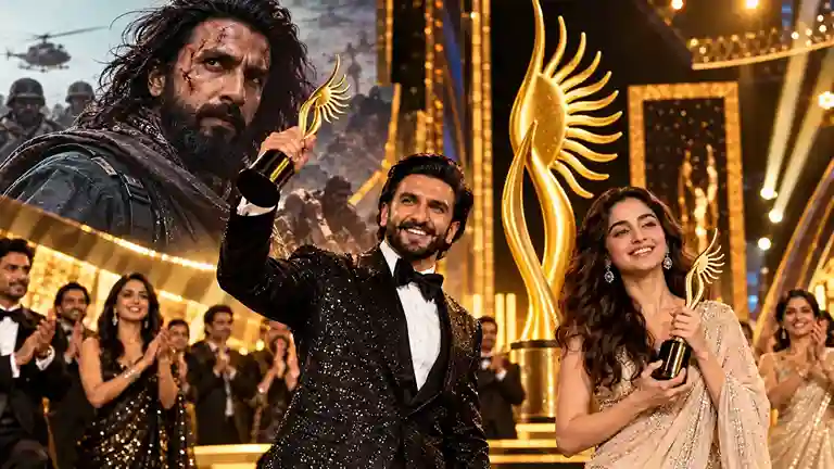 IIFA Awards 2026 Winners List  આઈફા એવોર્ડ્સમાં 'ધુરંધર'નો દબદબો રણવીર સિંહ અને અનીત પદ્દા બન્યા બેસ્ટ એક્ટર્સ, જુઓ વિજેતાઓની સંપૂર્ણ યાદી